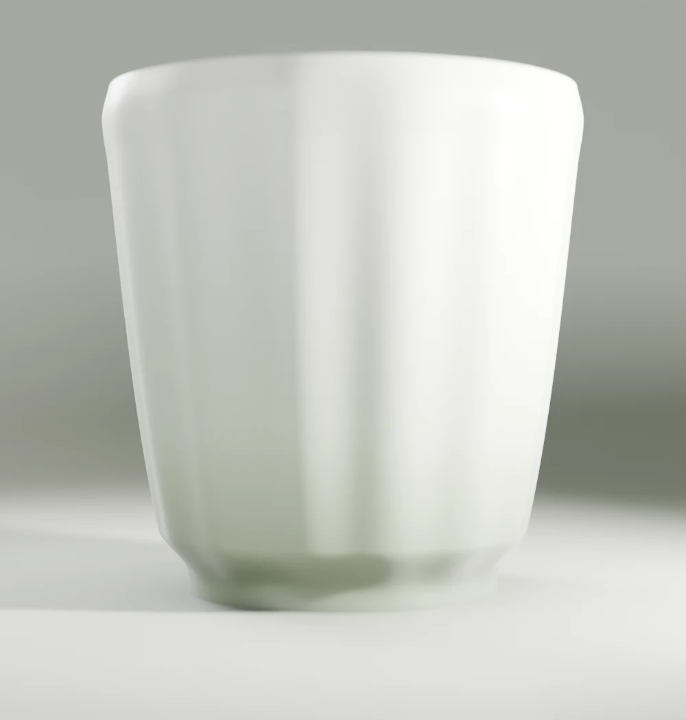 Terrace Planter — studio portrait, matte cloud print